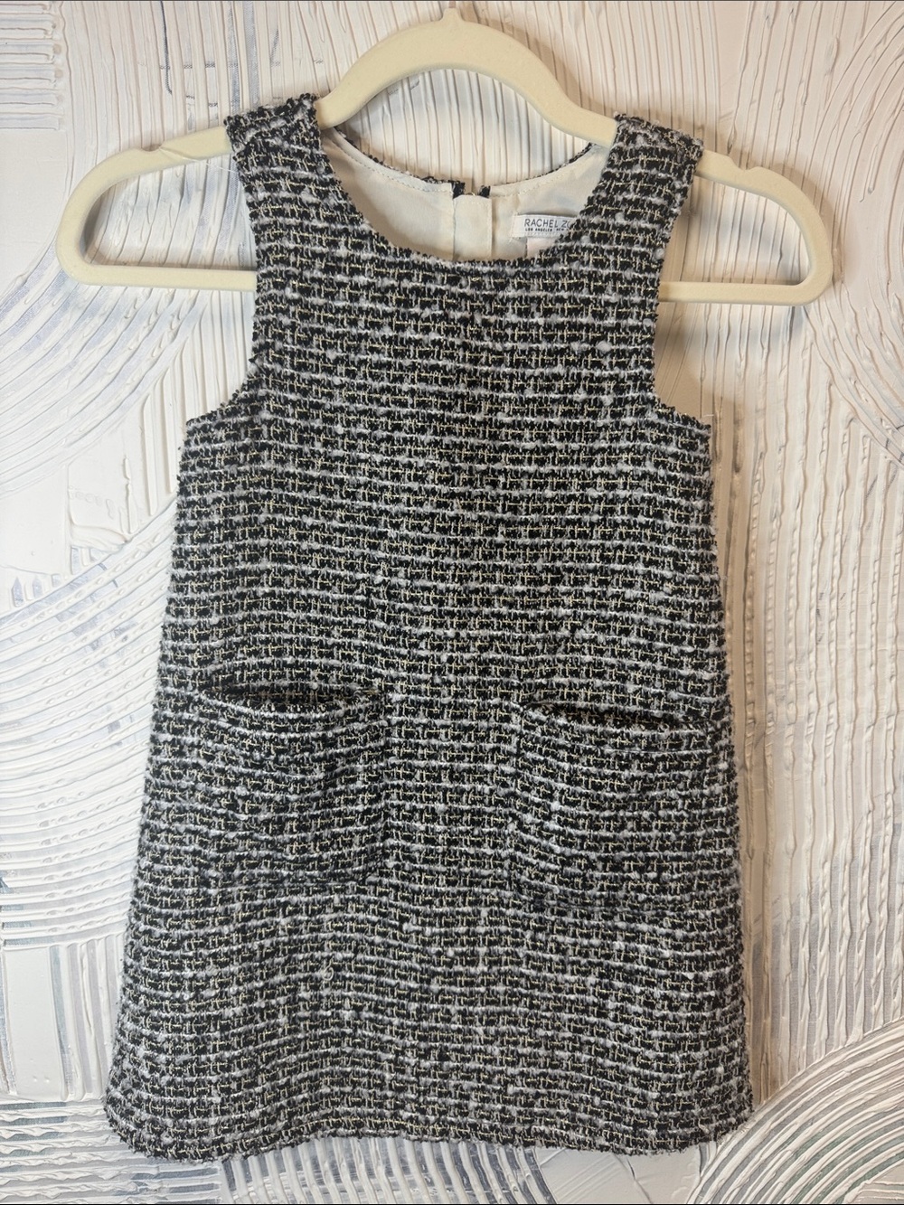 Rachel Zoe Black and White Tweed Mini Dress